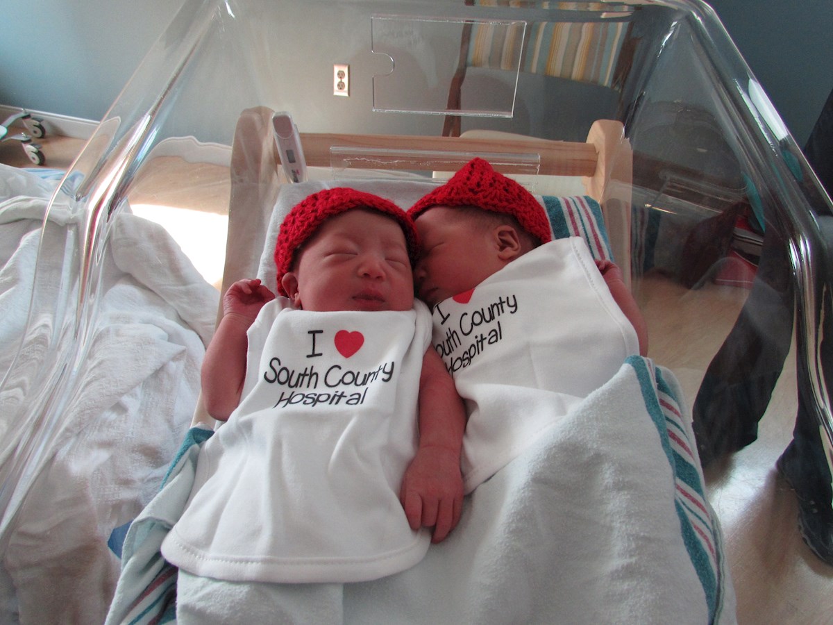 Twins born at South County Hospital