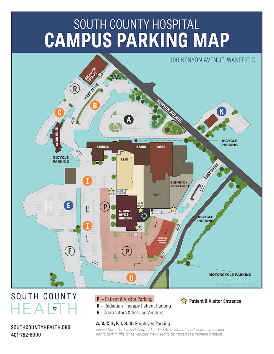 South County Hospital Parking Map