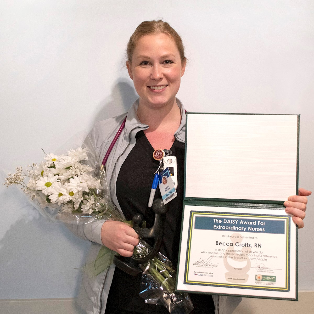 South County Health's Becca Crofts receives DAISY Award