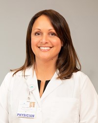 Portrait of Angela M Taber, MD, Director of the Cancer Center
