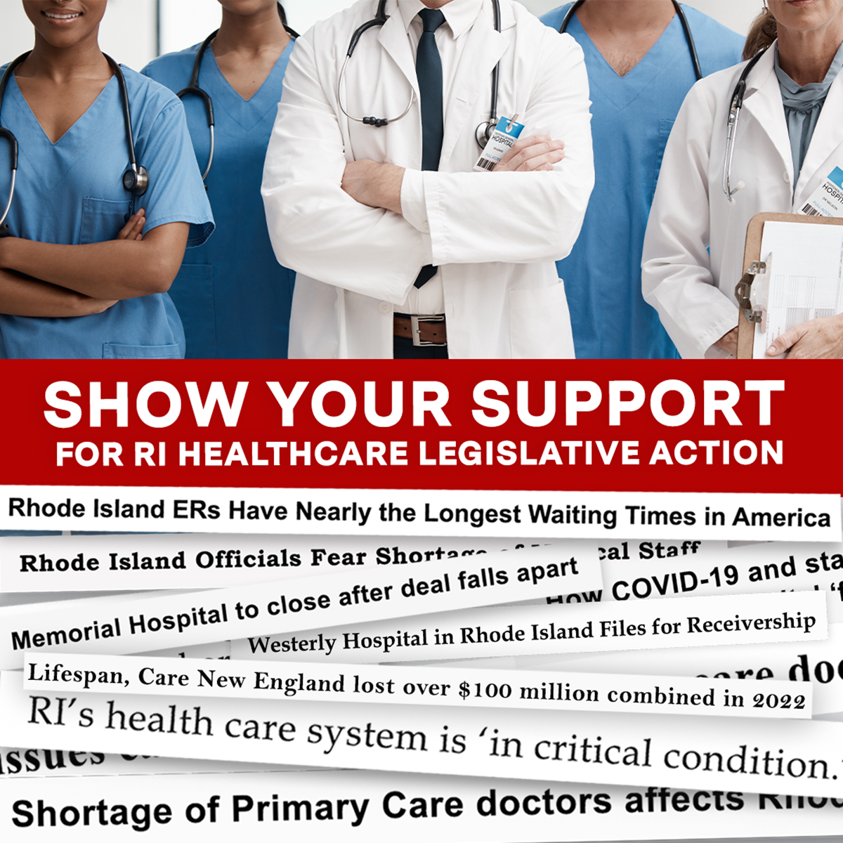 Call for Support of RI Healthcare Legislation